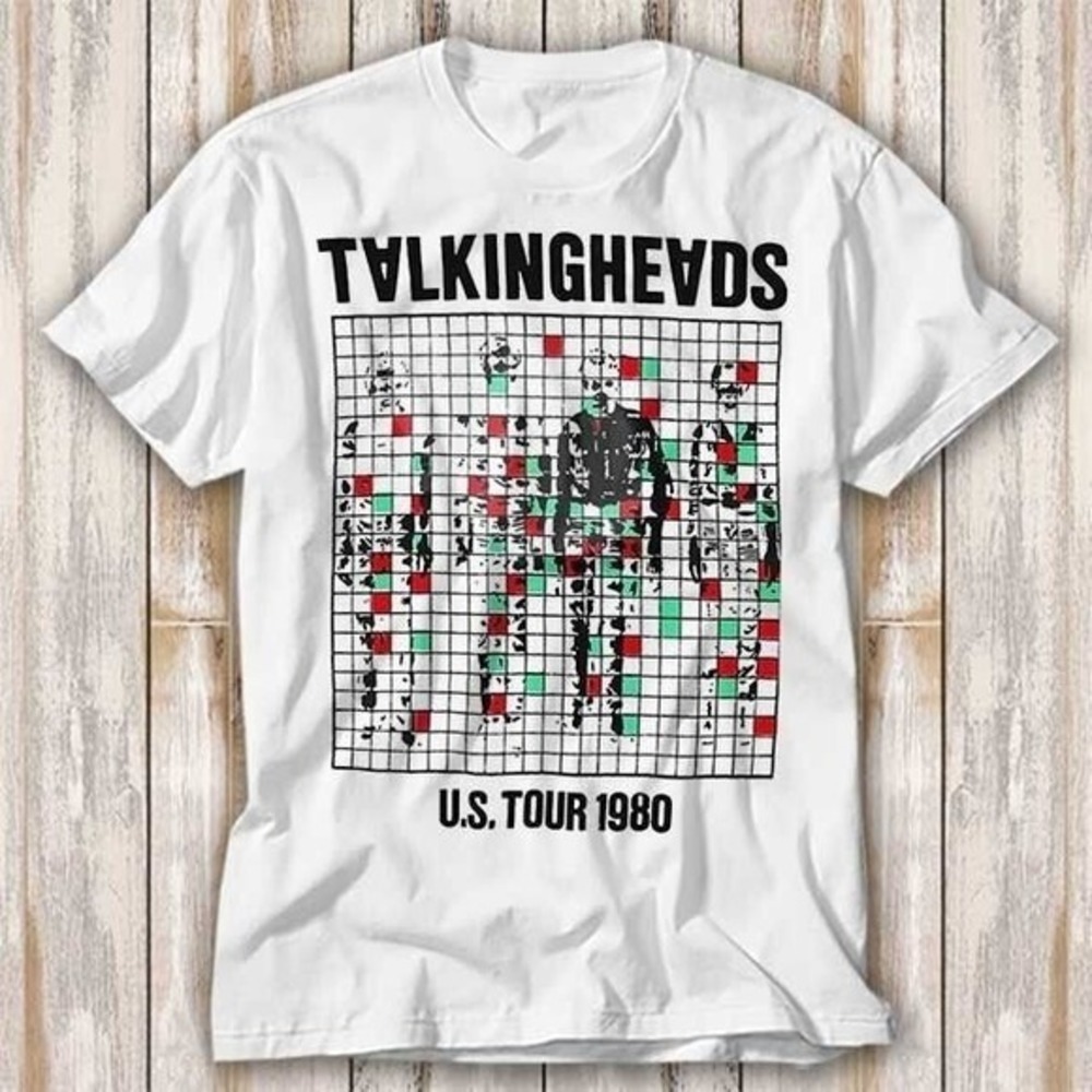 Talking Heads Us Tour 1980 Punk Rock Tshirt